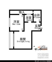 恒联新天地花园2室2厅2卫122㎡户型图