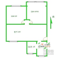 凯兴苑2室2厅1卫77㎡户型图