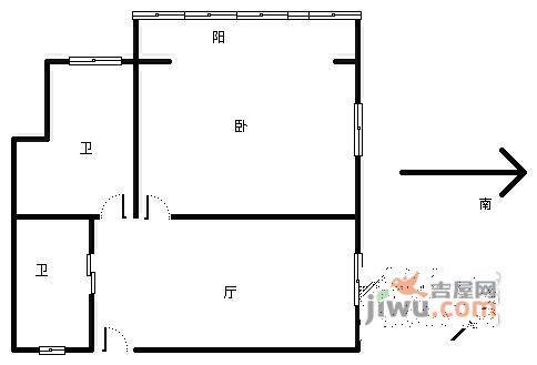 众和金融大厦1室1厅1卫79㎡户型图