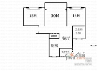 金上海家园2室2厅1卫108㎡户型图