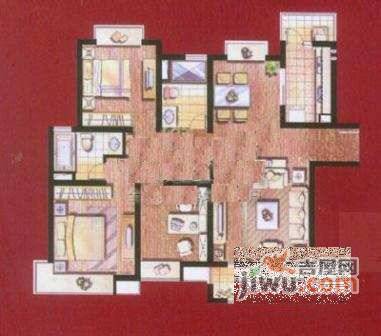 金上海家园3室2厅2卫151㎡户型图