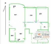 文轩佳苑3室2厅2卫137㎡户型图