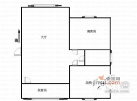 四季绿园2室1厅1卫91㎡户型图