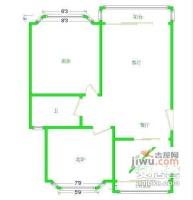 政通新苑2室2厅1卫102㎡户型图