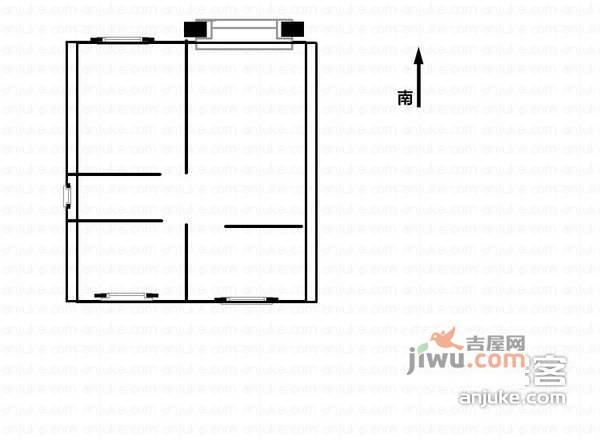 紫藤佳苑2室2厅1卫93㎡户型图