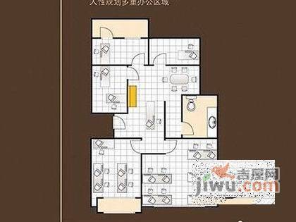 龙泽大厦3室2厅1卫127㎡户型图