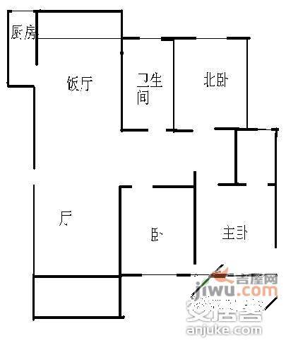 浦江天第苑3室2厅2卫139㎡户型图