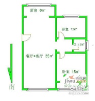 长阳新苑2室2厅1卫102㎡户型图