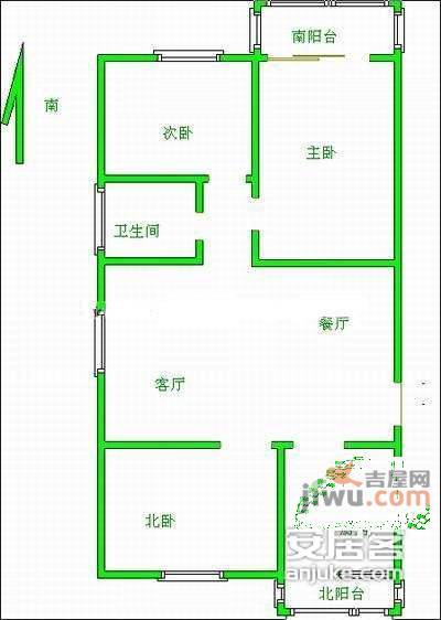 星惠佳苑3室2厅1卫133㎡户型图