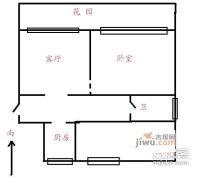 巨波莱丝公寓1室1厅1卫60㎡户型图