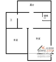 紫谷公寓3室2厅2卫156㎡户型图