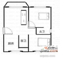 永福路湖南路老洋房2室2厅2卫户型图