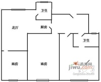 武康路老公寓3室2厅2卫280㎡户型图