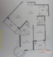 华龙新苑小区2室2厅1卫67㎡户型图