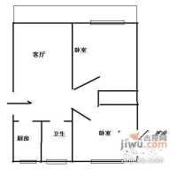 上音小区2室2厅1卫95㎡户型图