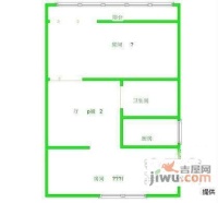 上音小区2室1厅1卫51㎡户型图