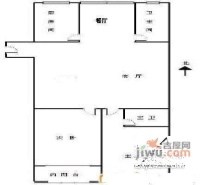 新汾阳公寓3室2厅2卫174㎡户型图