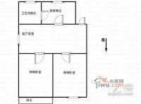 汇达苑2室1厅1卫74㎡户型图