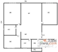 星秀苑3室2厅1卫114㎡户型图