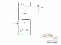 花苑村梅花园1室1厅1卫41㎡户型图