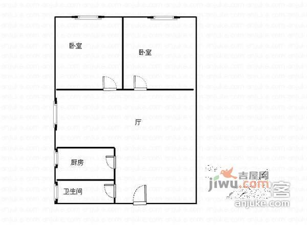 徐汇金桂苑2室2厅1卫99㎡户型图