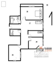 迎春园3室1厅1卫111㎡户型图