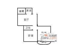 迎春园2室1厅1卫95㎡户型图