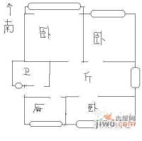 桂莘小区3室1厅1卫106㎡户型图