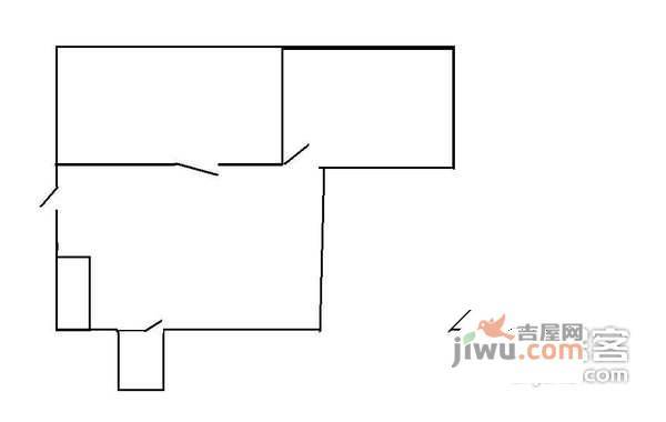 千鹤小区2室1厅1卫户型图