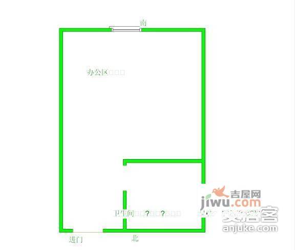 百第宜山大楼1室0厅1卫户型图