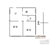 钦江大楼2室1厅1卫户型图