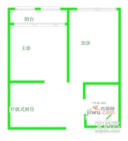 田林十四村2室1厅1卫73㎡户型图