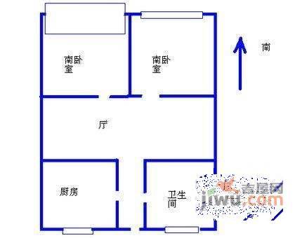 桂林苑2室1厅1卫114㎡户型图