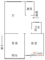 罗城小区2室2厅1卫78㎡户型图
