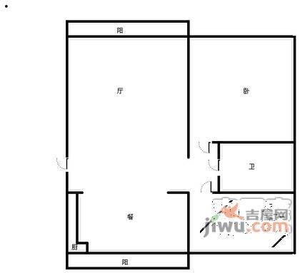 三江小区2室2厅2卫户型图