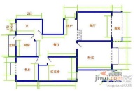 爱建城3室2厅2卫138㎡户型图