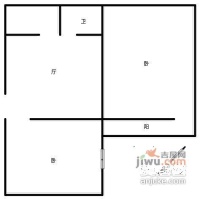 漕东公寓2室1厅1卫105㎡户型图