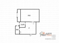 金谷园小区1室1厅1卫56㎡户型图