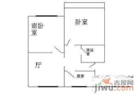 清枫大楼2室1厅1卫65㎡户型图