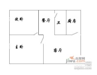 番禺大楼2室2厅2卫112㎡户型图