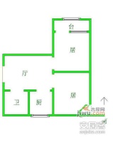 五原路225新里1室1厅1卫47㎡户型图