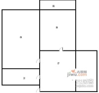 乐山大楼2室1厅1卫72㎡户型图