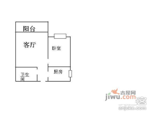 嘉创华师国际公寓2室2厅2卫124㎡户型图