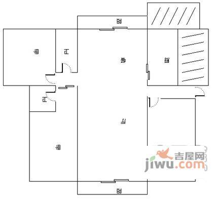 襄阳公寓3室2厅2卫145㎡户型图