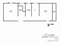 裕德小区2室1厅1卫66㎡户型图