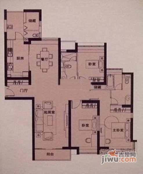 太原邸3室2厅3卫户型图