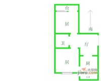 王家堂小区2室1厅1卫54㎡户型图