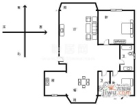 吴兴大楼小区2室1厅1卫70㎡户型图