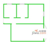 乌中小区2室1厅1卫76㎡户型图