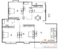 虹桥大仕馆云峰苑3室2厅2卫194㎡户型图